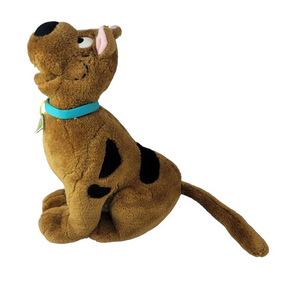 Cartoon Network Scooby Doo Plush Stuffed Brown 11" Smiling Collar Vintage 1998 - Picture 2 of 12